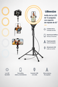 UBeesize 12" Ring Light con trípode de 62"