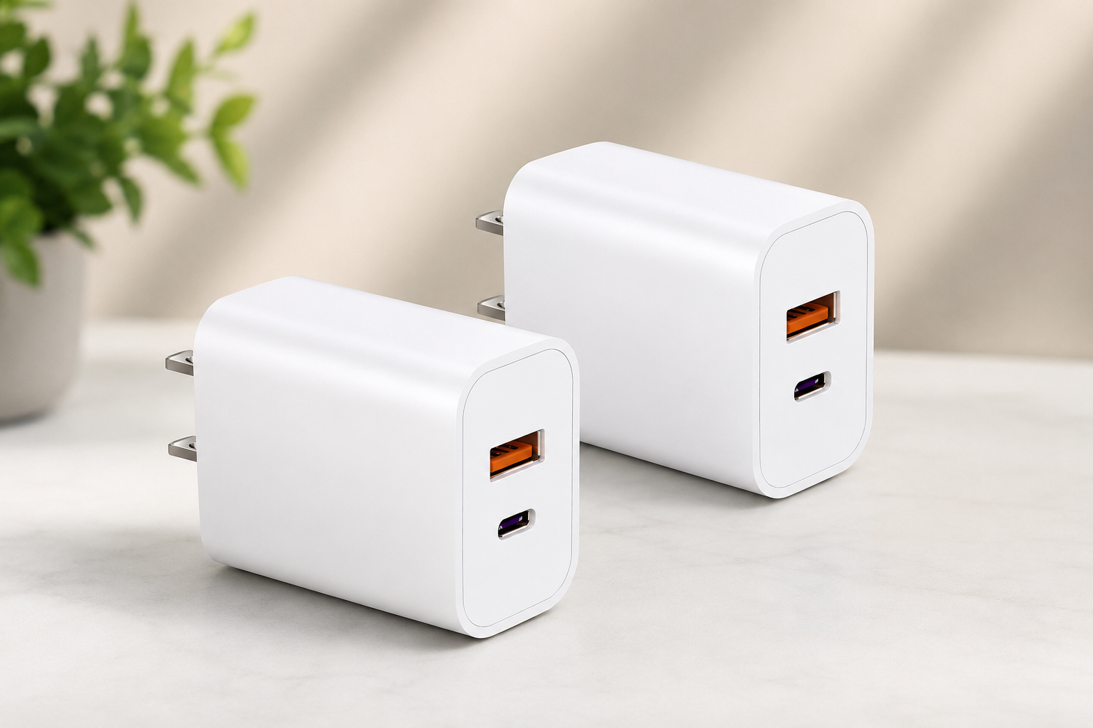 ROMITAZ Cargador USB-C 20W de Carga Rápida – Paquete de 2