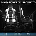 GTPLAYER Silla para videojuegos, silla de computadora
